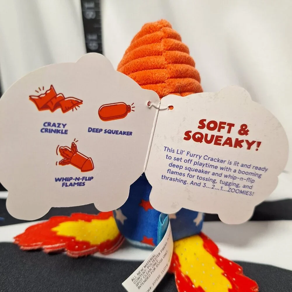 NWT Bark Firecracker 3 Pack = Furry Cracker + OK Boomer + Throwman Candle